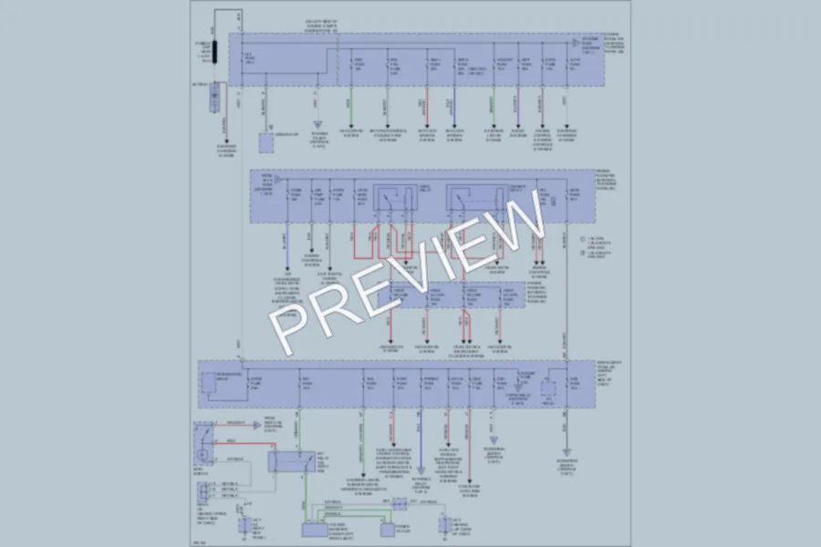 2006 Toyota Matrix Power Distribution wiring diagram preview