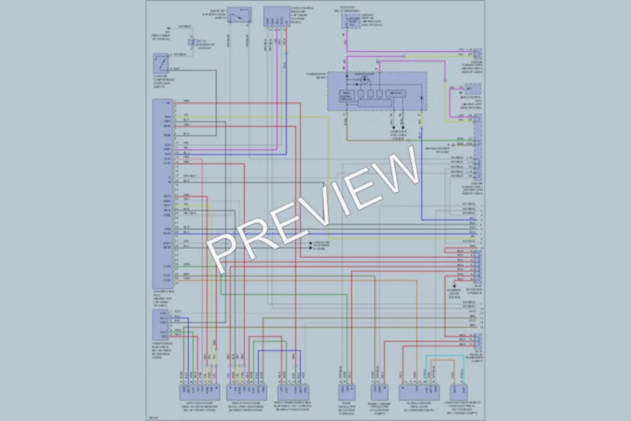 2006 Toyota Prius Power Door Locks wiring diagram preview