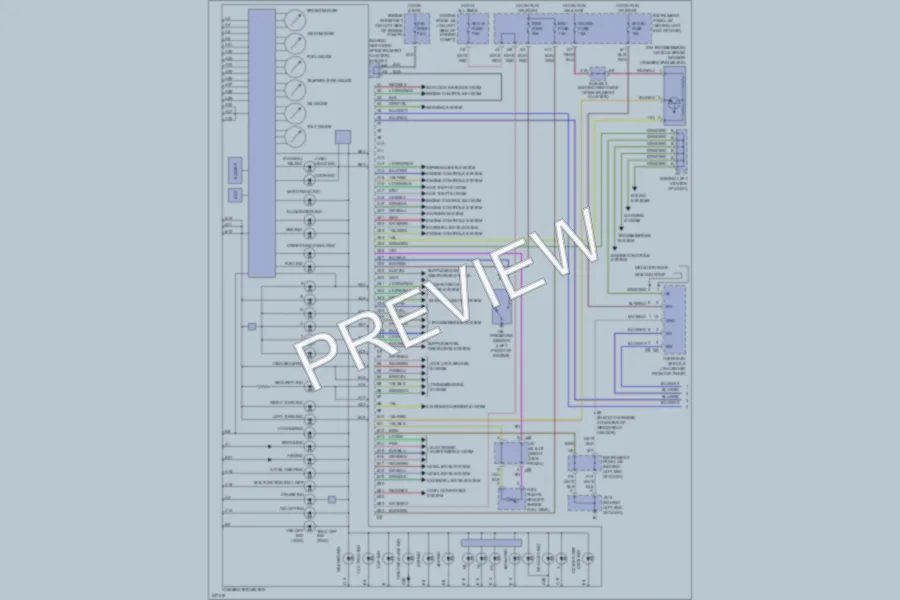 2006 Toyota Sequoia Instrument Cluster wiring diagram preview