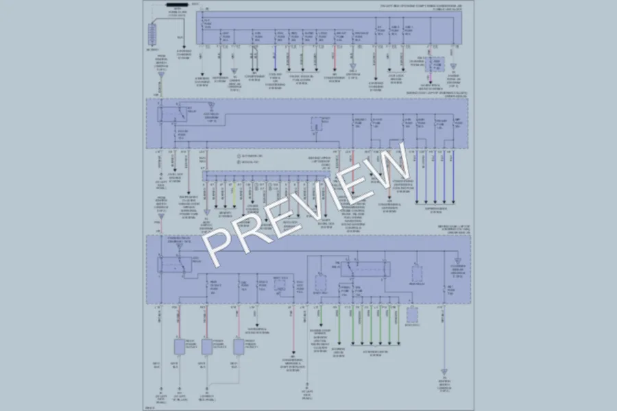 2006 Toyota Sienna Power Distribution wiring diagram preview