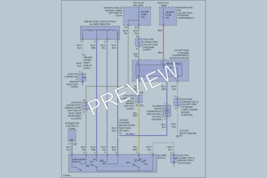 2006 Toyota Tundra Air Conditioning wiring diagram preview