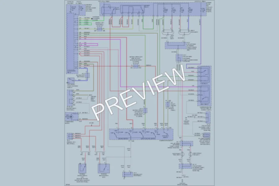 2006 Toyota Tundra Headlights wiring diagram preview