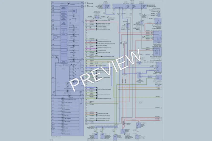 2006 Toyota Tundra Instrument Cluster wiring diagram preview