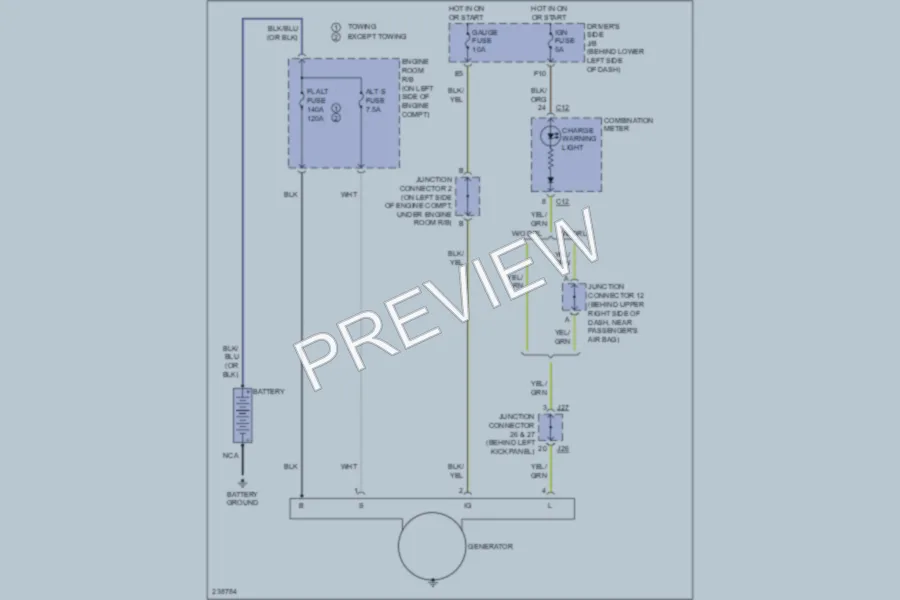 2006 Toyota Tundra Starting Charging wiring diagram preview