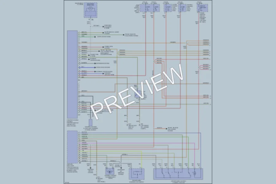 2006 Volkswagen GTI Anti Theft wiring diagram preview