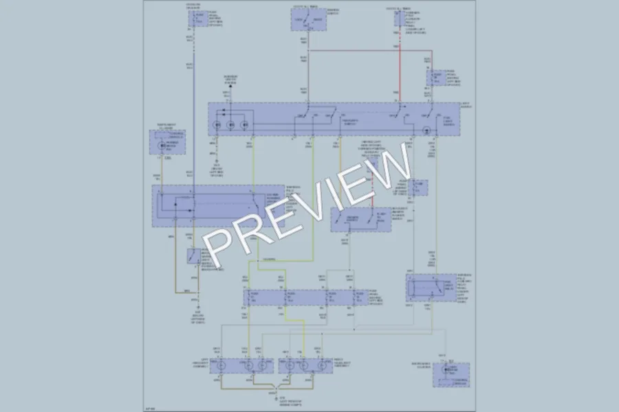2006 Volkswagen GTI Headlights wiring diagram preview