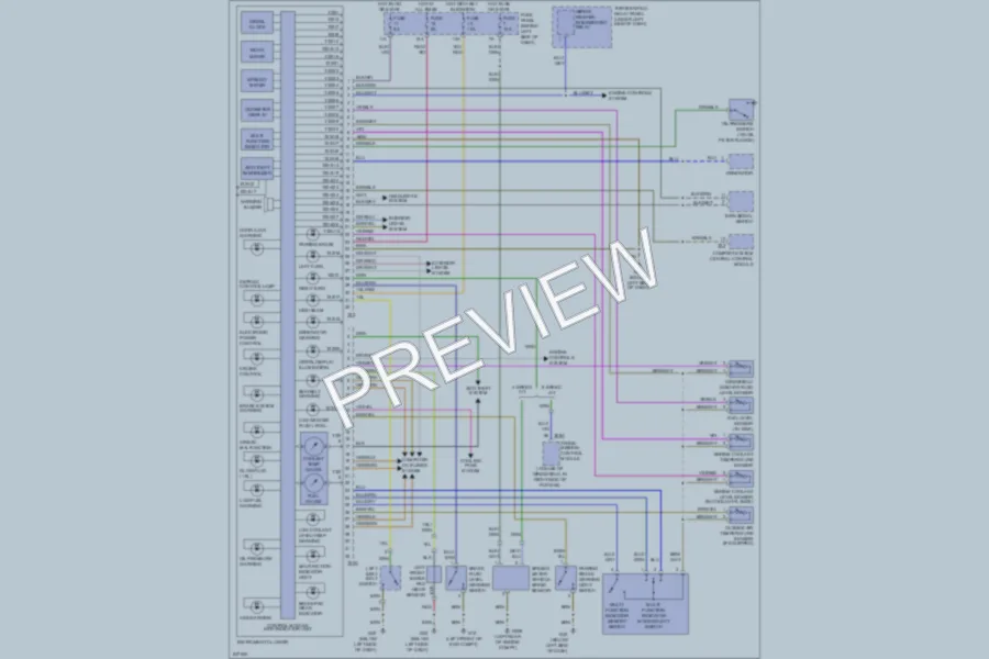 2006 Volkswagen GTI Instrument Cluster wiring diagram preview