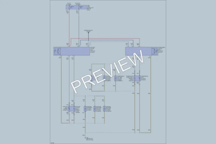 2006 Volkswagen GTI Power Seats wiring diagram preview