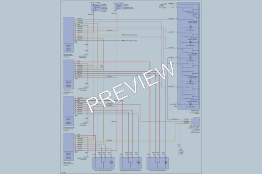 2006 Volkswagen GTI Power Windows wiring diagram preview