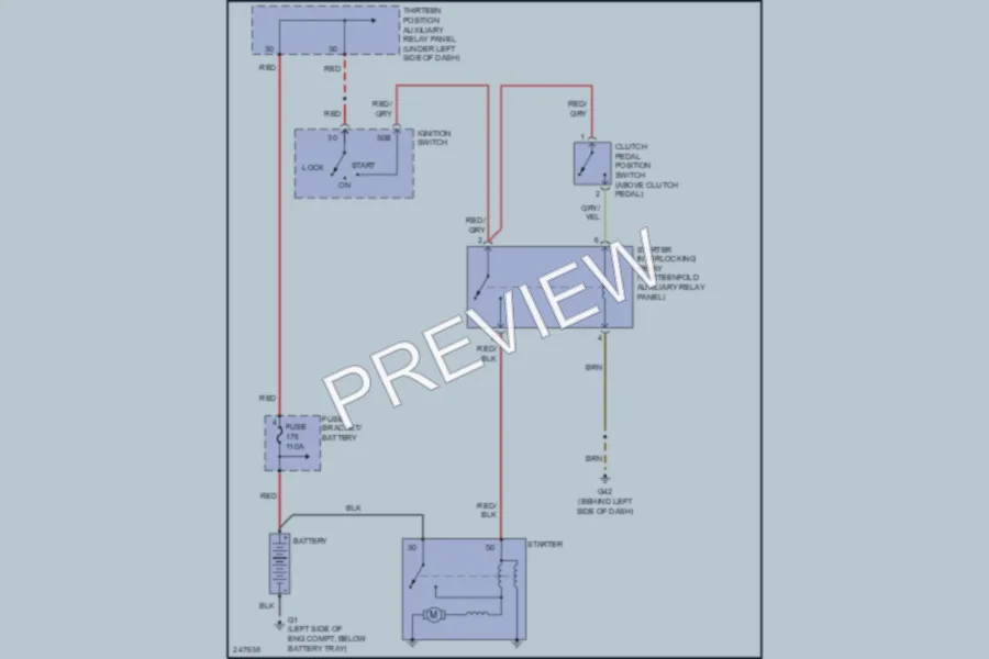 2006 Volkswagen GTI Starting Charging wiring diagram preview
