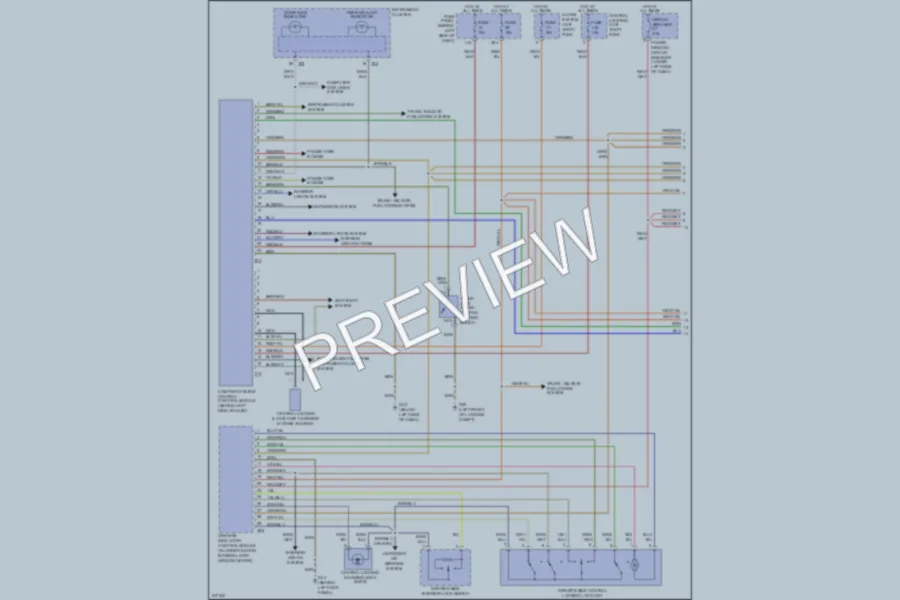 2006 Volkswagen Golf Power Door Locks wiring diagram preview