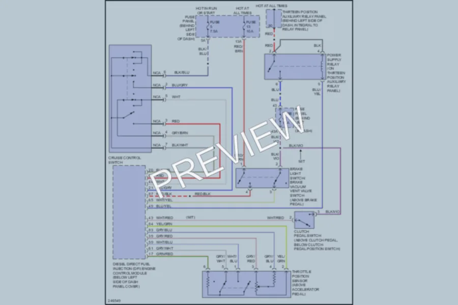 2006 Volkswagen NewBeetle Cruise Control wiring diagram preview
