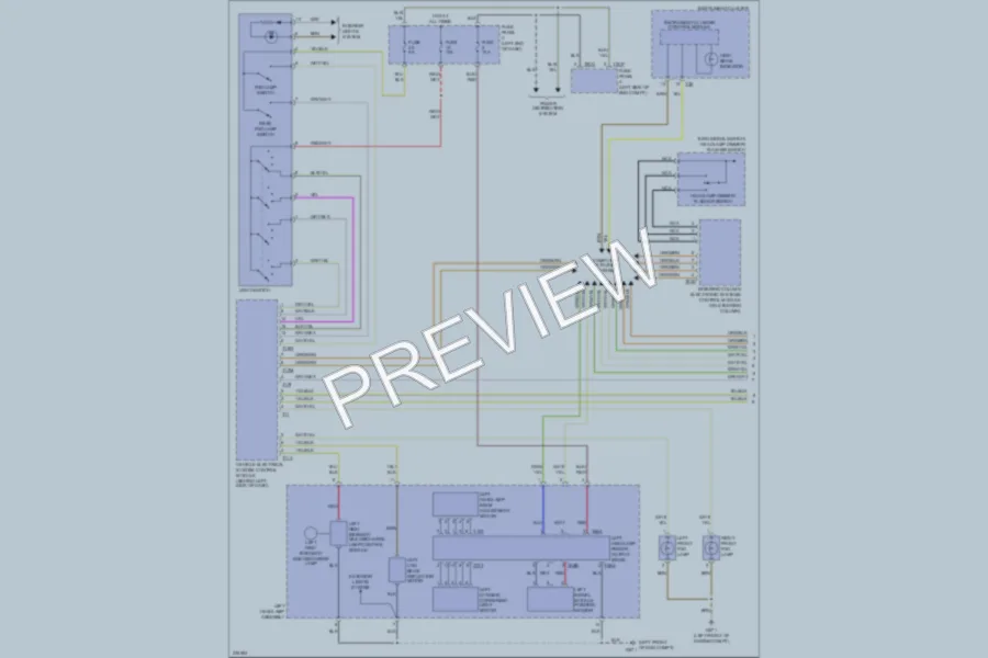 2006 Volkswagen Passat Headlights wiring diagram preview
