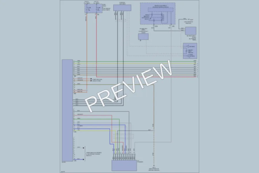 2006 Volkswagen Passat Radio wiring diagram preview