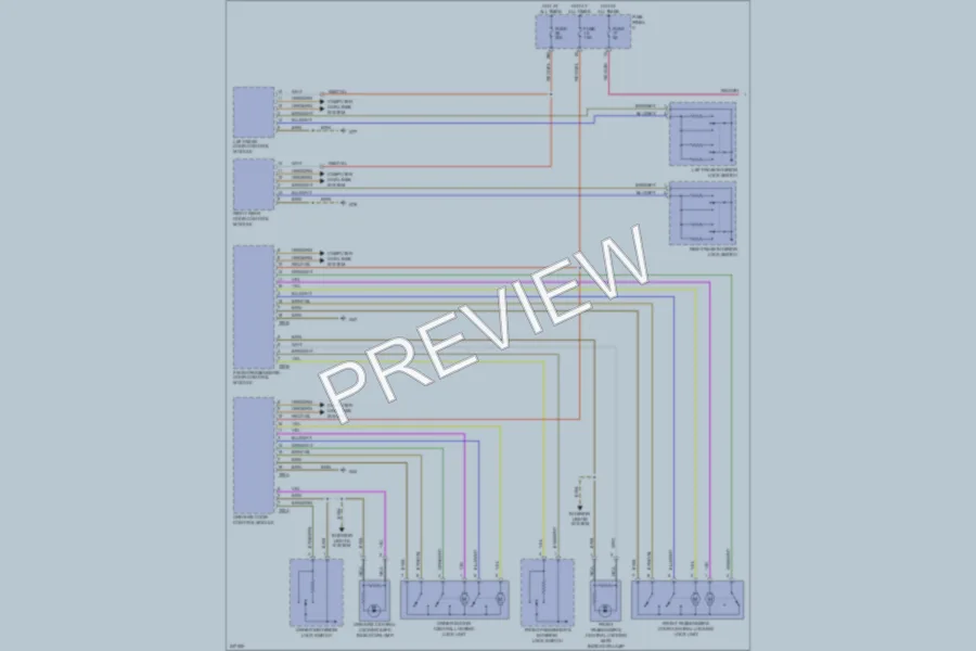 2006 Volkswagen Rabbit Power Door Locks wiring diagram preview