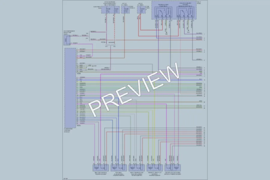 2006 Volkswagen Touareg Air Conditioning wiring diagram preview