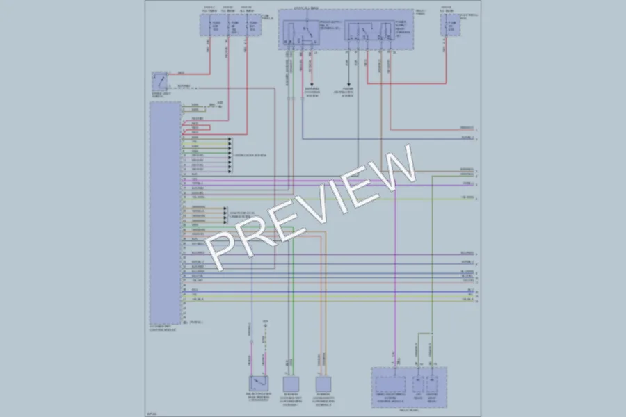 2006 Volkswagen Touareg Anti Theft wiring diagram preview