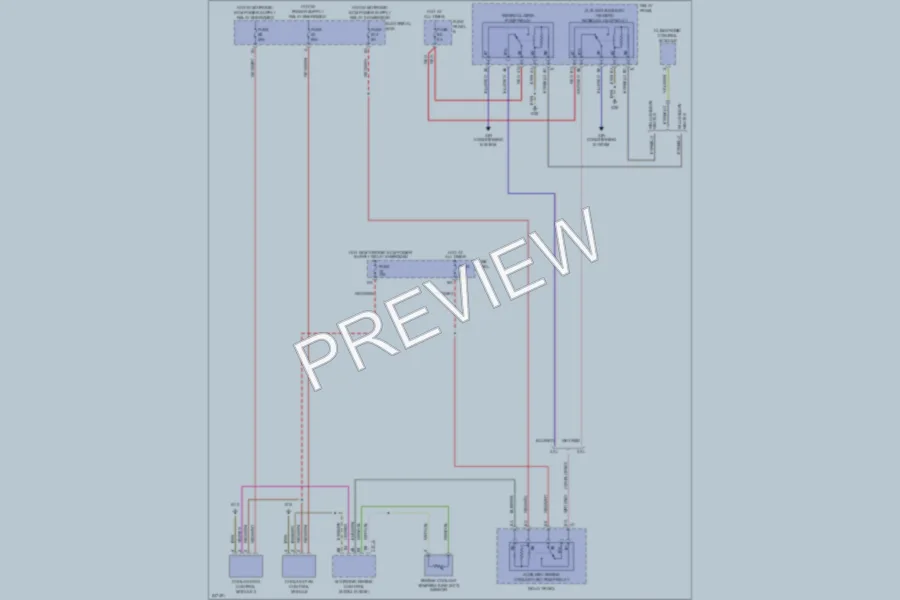 2006 Volkswagen Touareg Cooling Fan wiring diagram preview