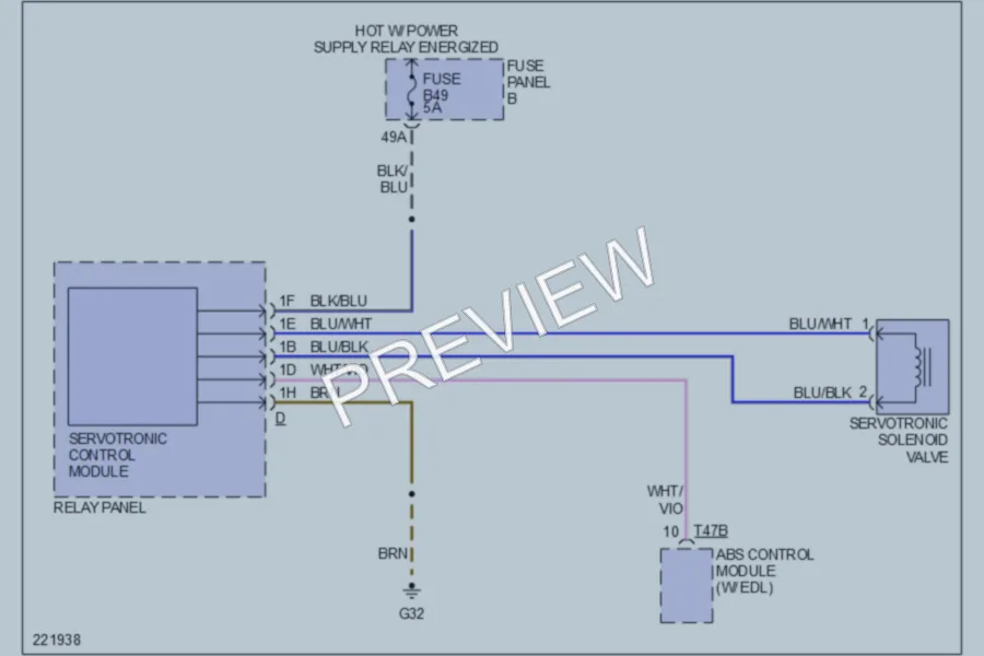 2006 Volkswagen Touareg Electronic Power Steering wiring diagram preview