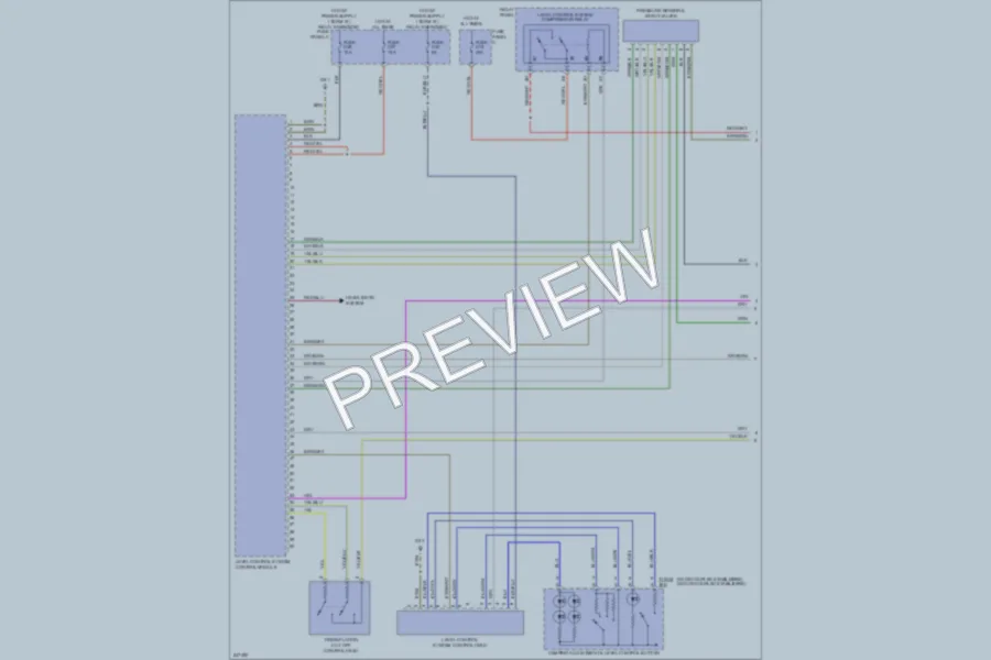 2006 Volkswagen Touareg Electronic Suspension wiring diagram preview