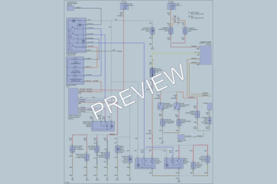 2006 Volkswagen Touareg Interior Lights wiring diagram preview