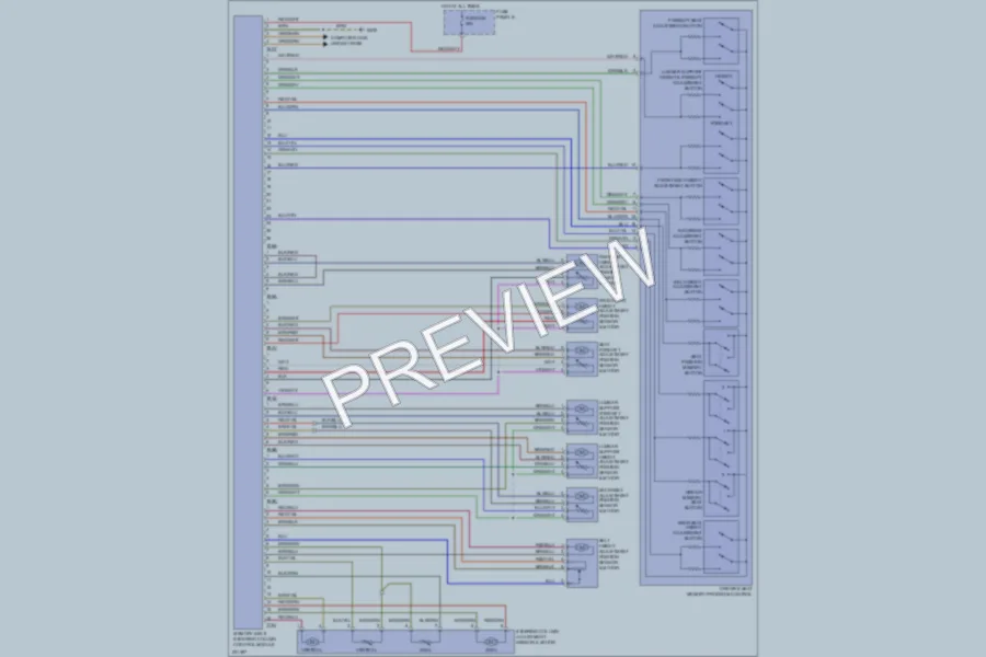 2006 Volkswagen Touareg Memory Systems wiring diagram preview