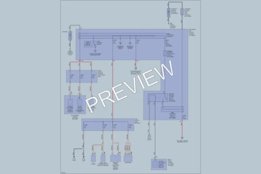 2006 Volkswagen Touareg Power Distribution wiring diagram preview