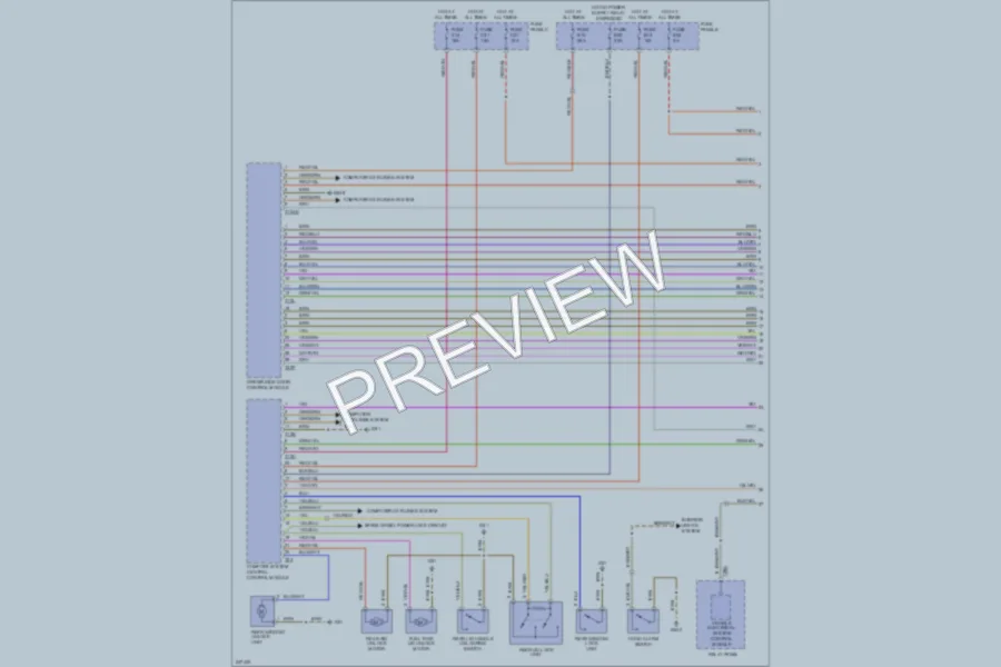 2006 Volkswagen Touareg Power Door Locks wiring diagram preview