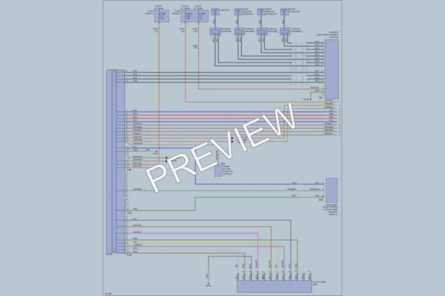 2006 Volkswagen Touareg Radio wiring diagram preview
