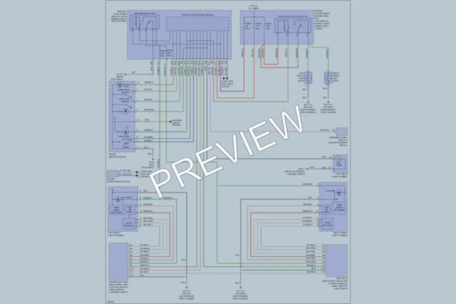 2006 Volvo C70 Headlights wiring diagram preview
