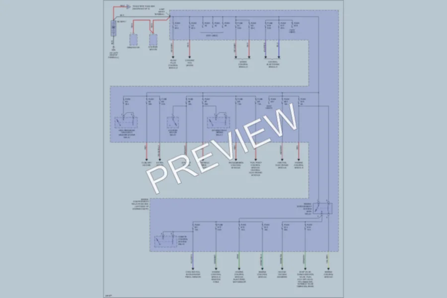 2006 Volvo S60 Power Distribution wiring diagram preview