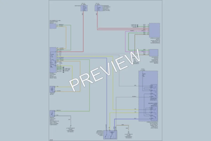 2006 Volvo S60 Wiper Washer wiring diagram preview