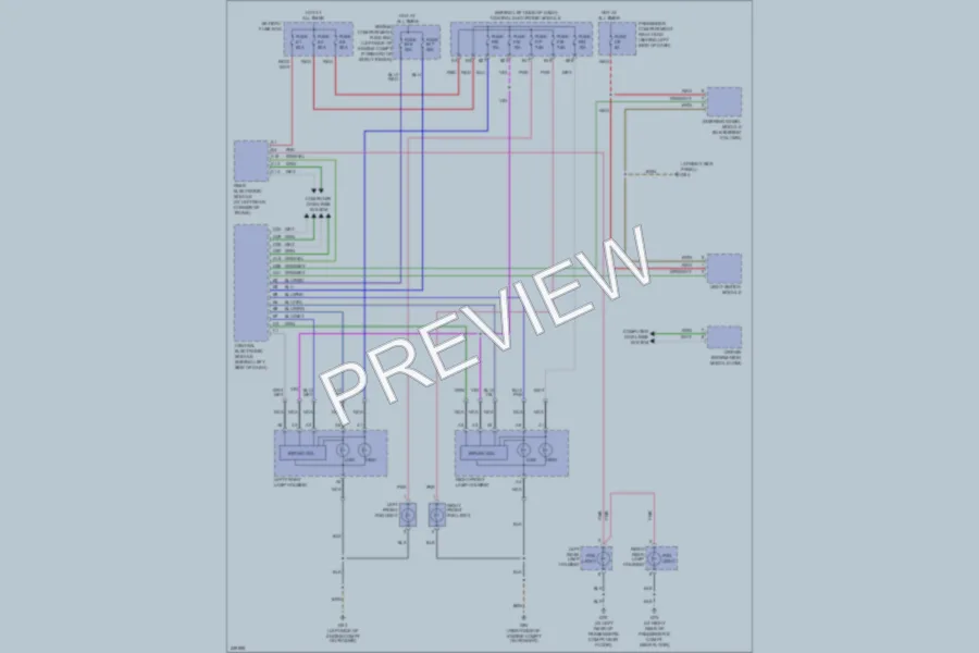 2006 Volvo S80 Headlights wiring diagram preview
