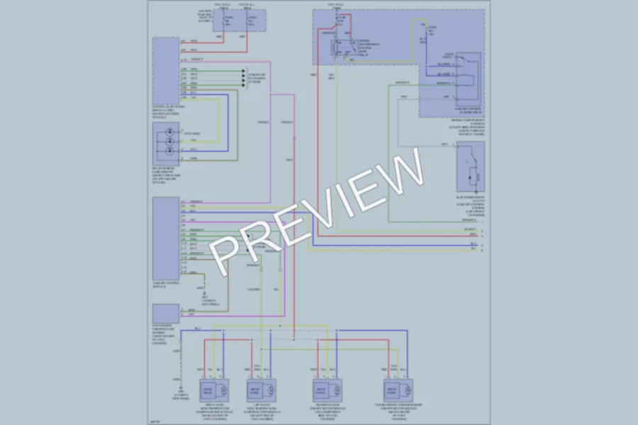 2006 Volvo V70 Air Conditioning wiring diagram preview