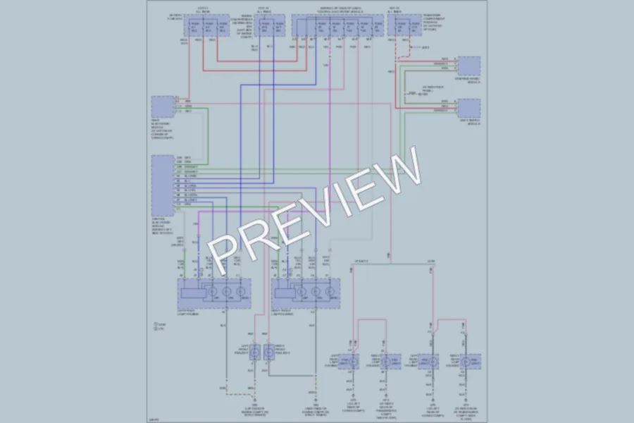 2006 Volvo V70 Headlights wiring diagram preview