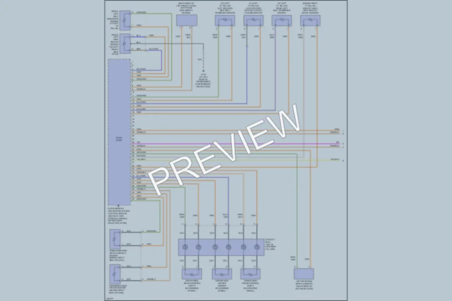 2006 Volvo XC90 Supplemental Restraints wiring diagram preview