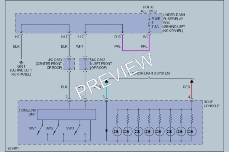 2007 Acura MDX Navigation wiring diagram preview