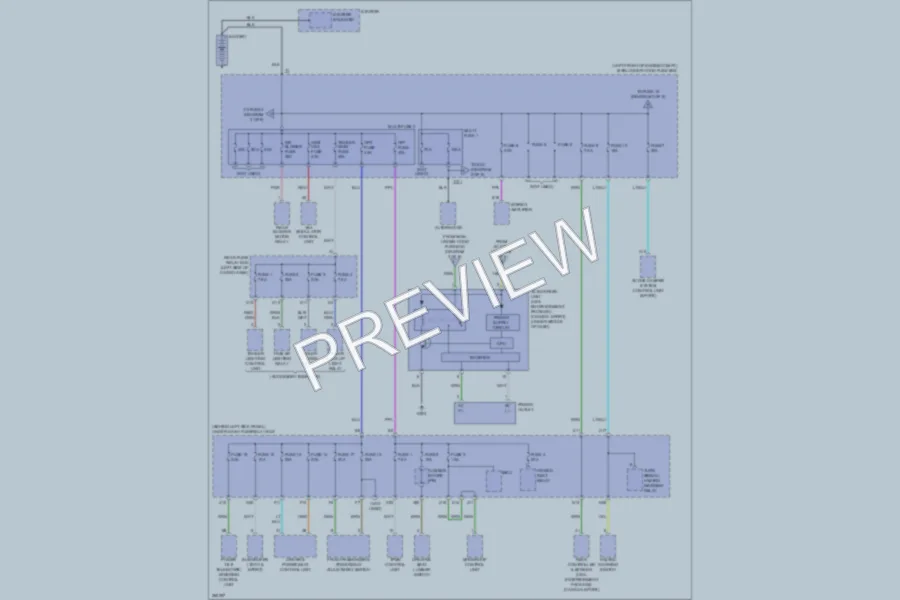 2007 Acura MDX Power Distribution wiring diagram preview