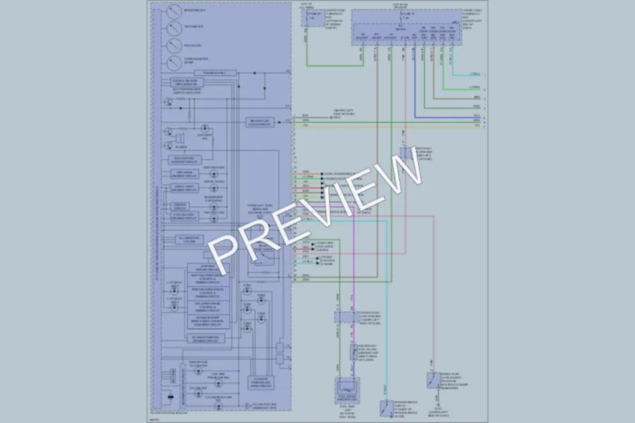 2007 Acura RDX Instrument Cluster wiring diagram preview