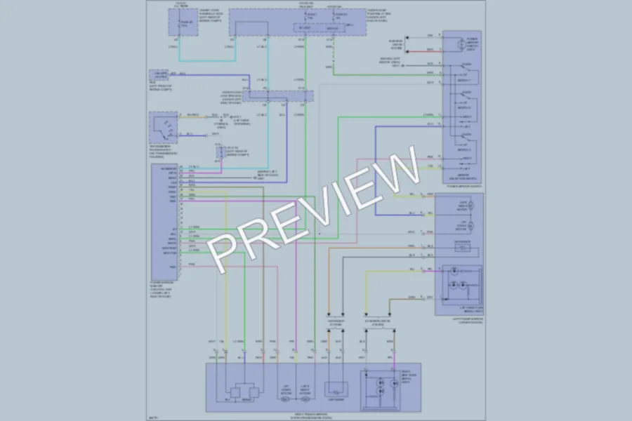 2007 Acura RDX Memory Systems wiring diagram preview
