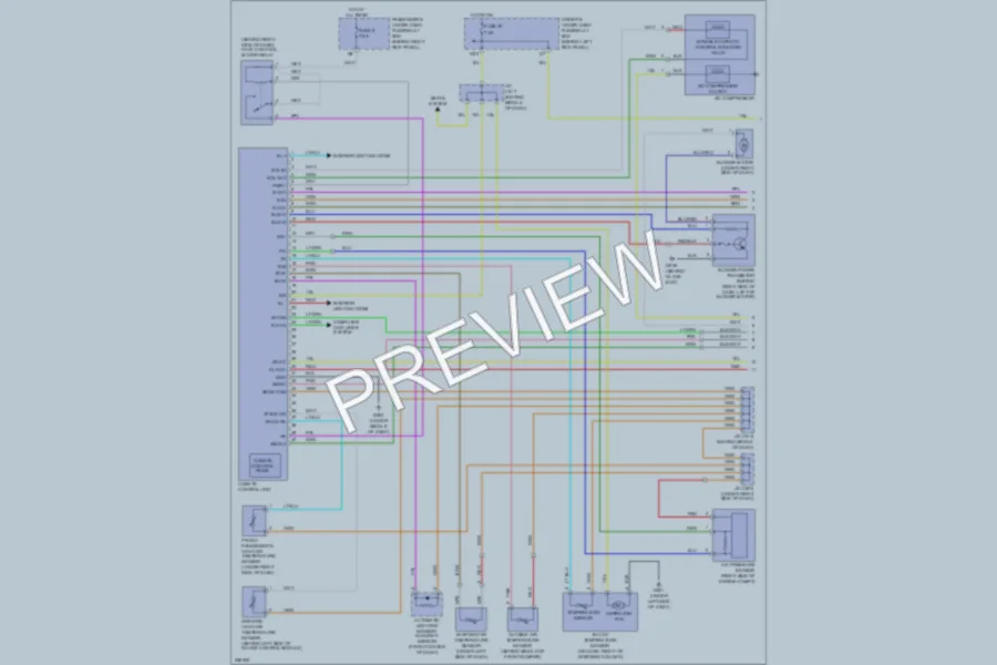 2007 Acura RL Air Conditioning wiring diagram preview