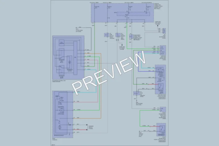 2007 Acura RL Power Top Sunroof wiring diagram preview