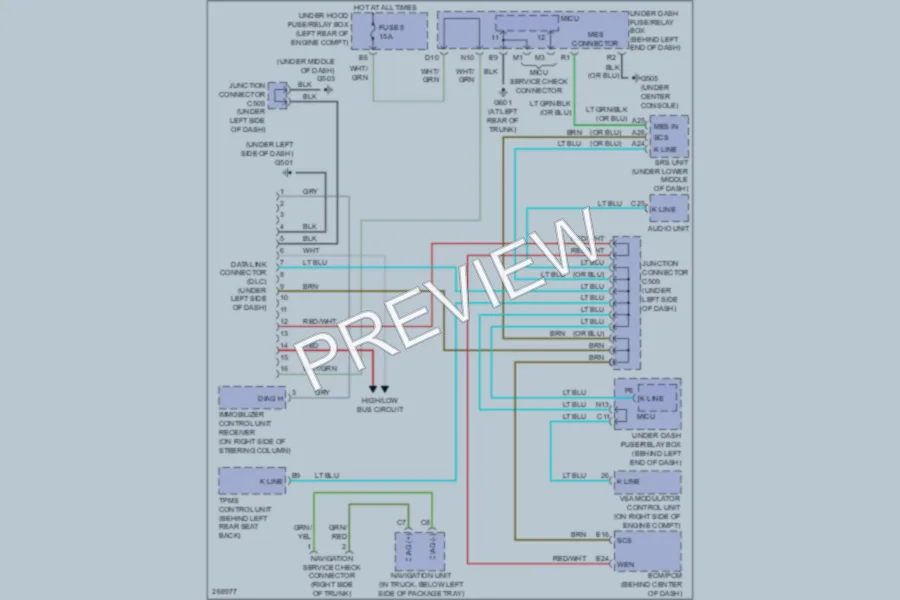 2007 Acura TL Computer Data Lines wiring diagram preview