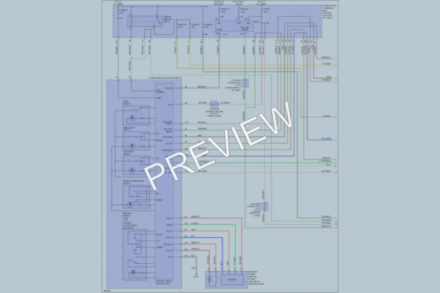 2007 Acura TL Power Windows wiring diagram preview