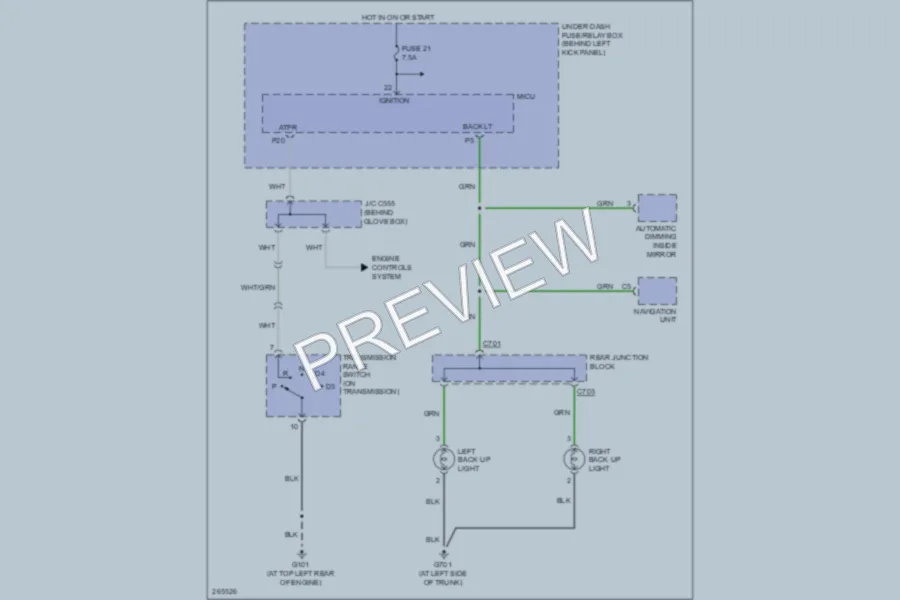 2007 Acura TSX Exterior Lights wiring diagram preview