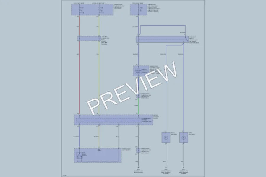 2007 Acura TSX Headlights wiring diagram preview