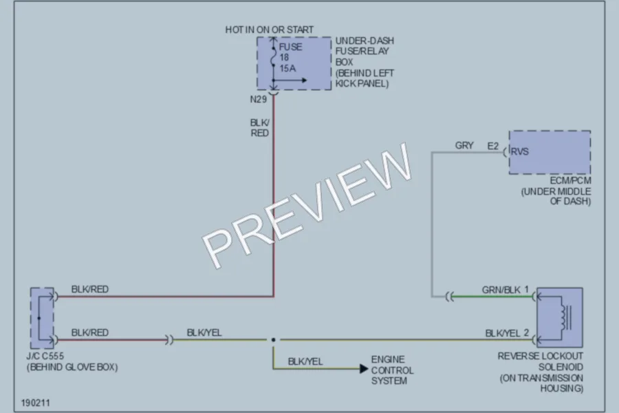 2007 Acura TSX Shift Interlock wiring diagram preview