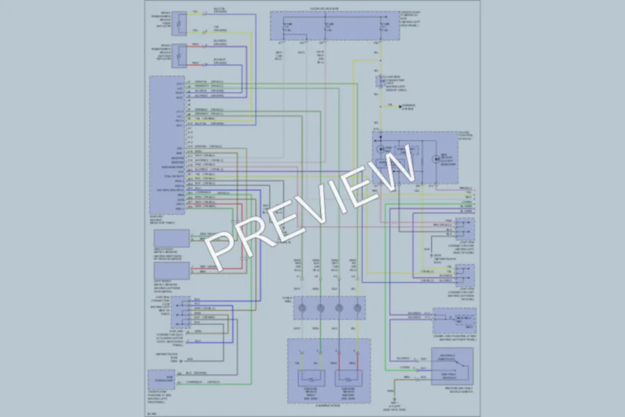 2007 Acura TSX Supplemental Restraints wiring diagram preview