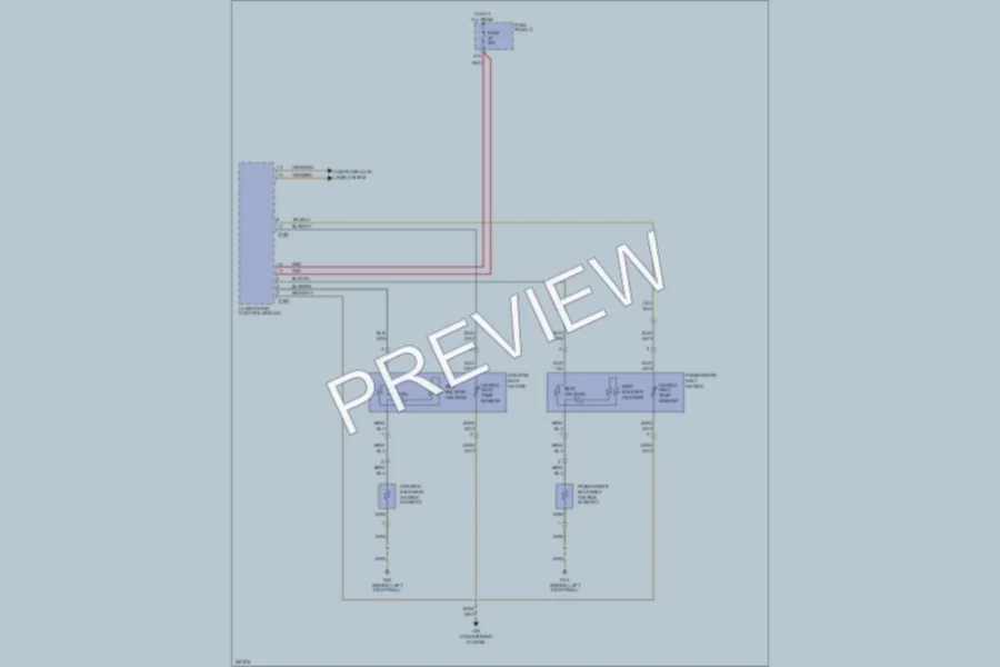2007 Audi A3 Power Seats wiring diagram preview