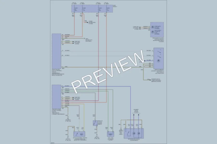 2007 Audi A3 Trunk Tailgate Fuel Door wiring diagram preview